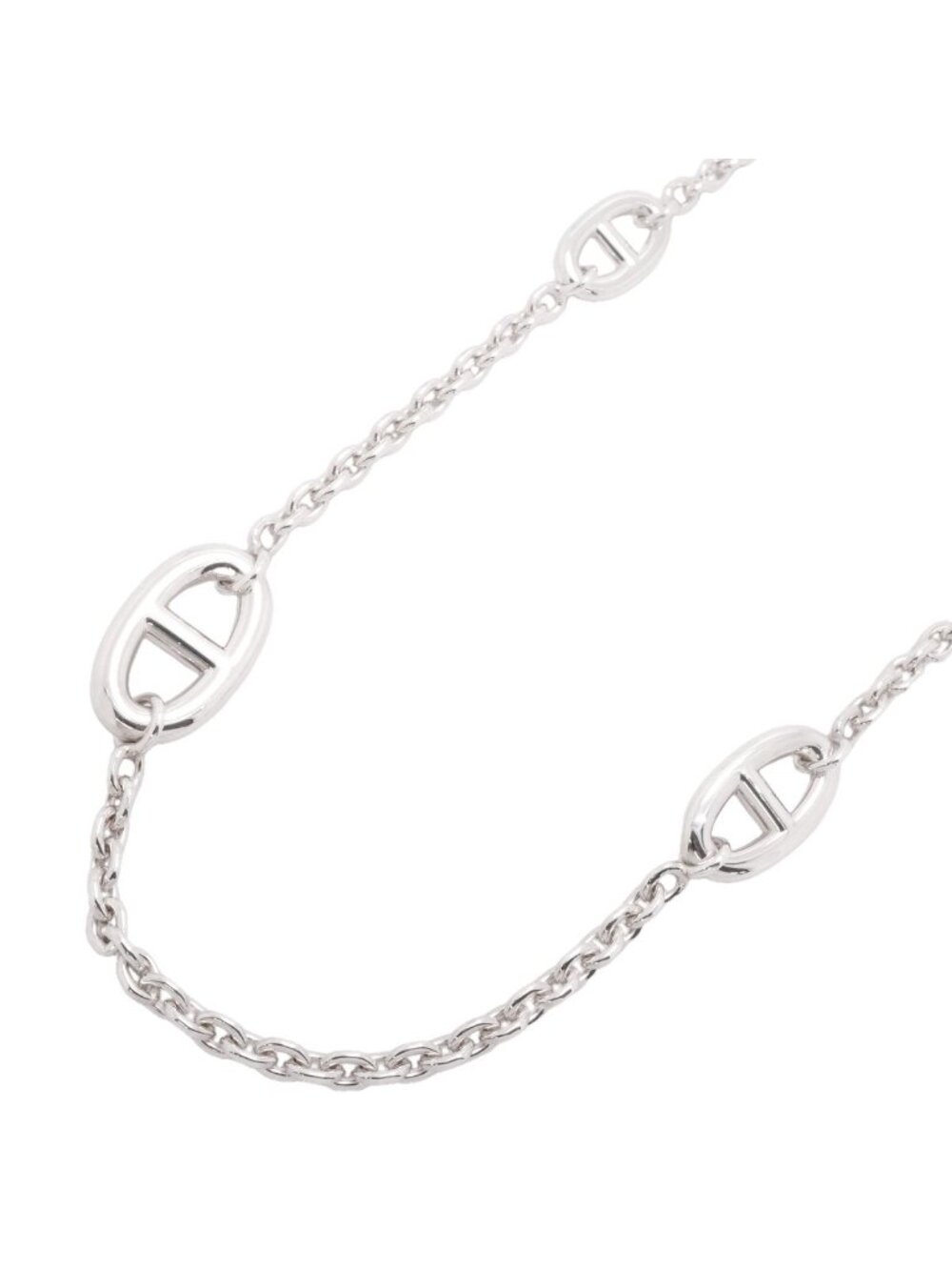 Hermes Necklace Chaine D'ancre Farandole 925 Sterling Silver
